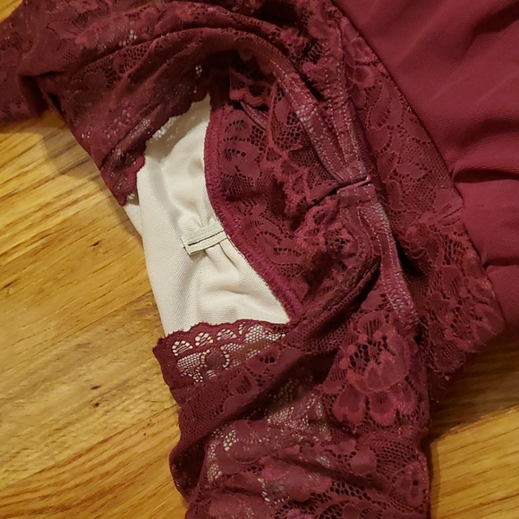 Weissman Balera Performance Half Sleeve Floral Lace Mini Dress MC - Picture 4 of 7